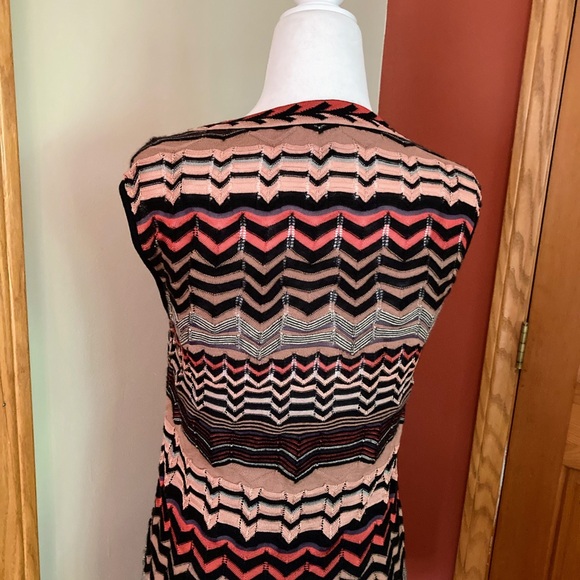 Missoni Multicolor Zigzag Knit Dress Size 8 - Picture 5 of 11